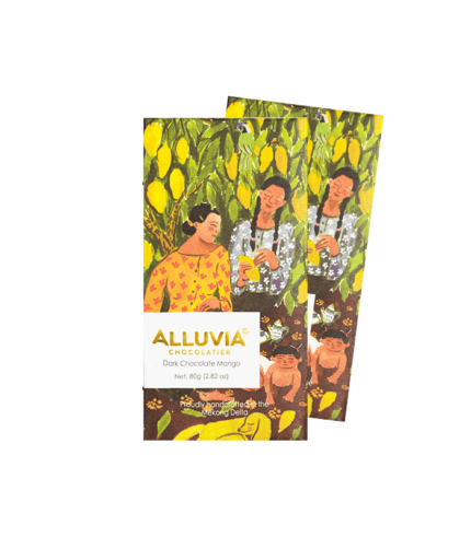 Socola Đen Nhân Xoài Alluvia 70% 80gr