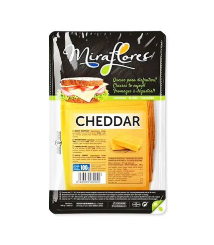 Phô Mai Cheddar Cắt Lát Miraflores 200g