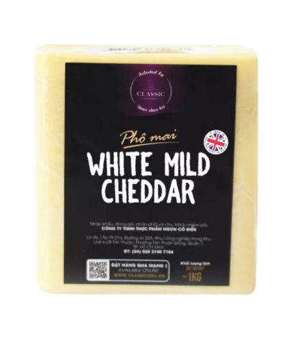 Phô Mai White Mild Cheddar Block (1kg)
