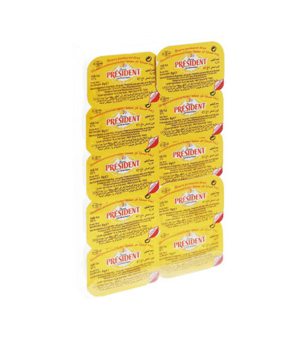 Bơ lạt - Président - Beurre Gastronomique Doux 8g - 10PCS.Pack
